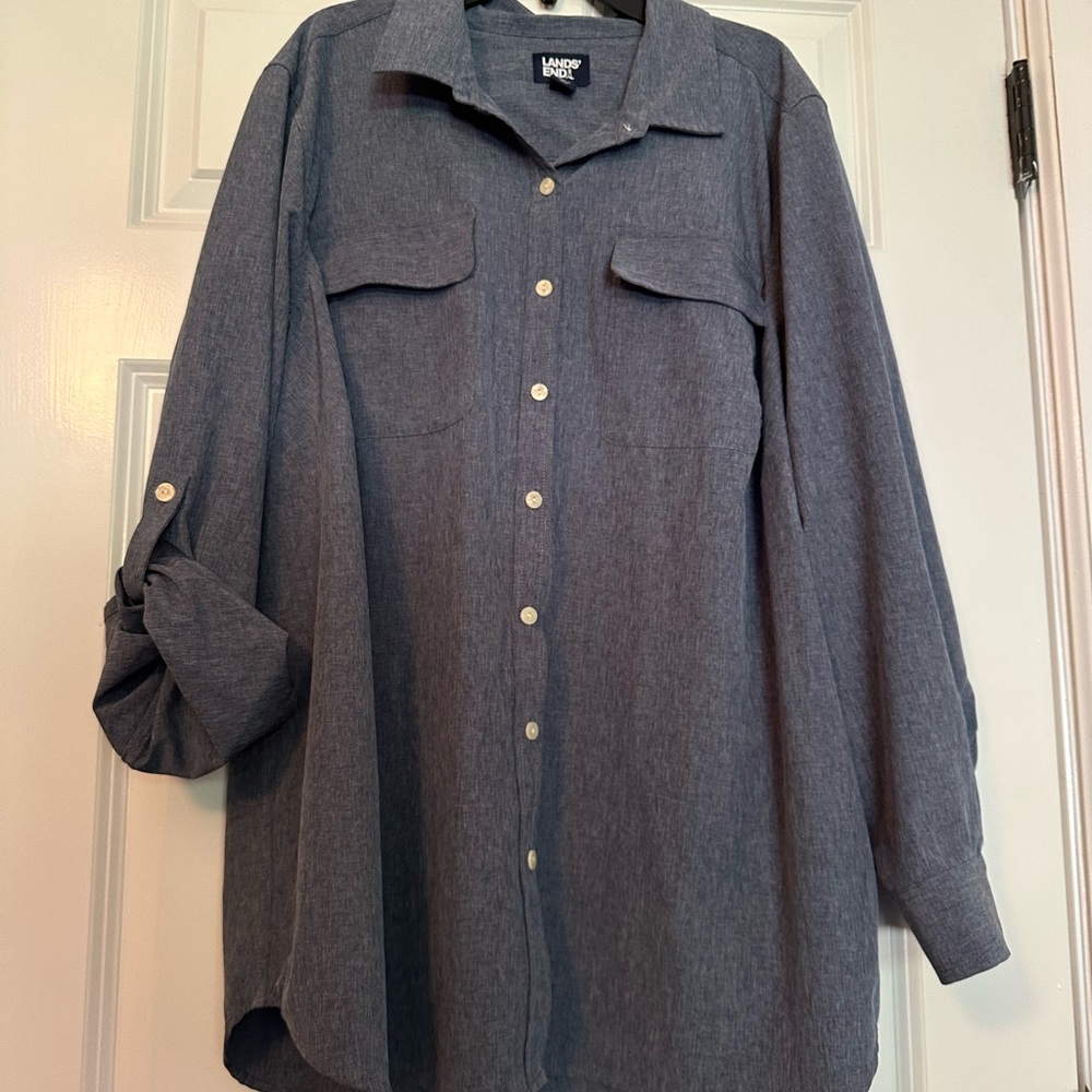 Lands' End Woman’s Blue Shirt